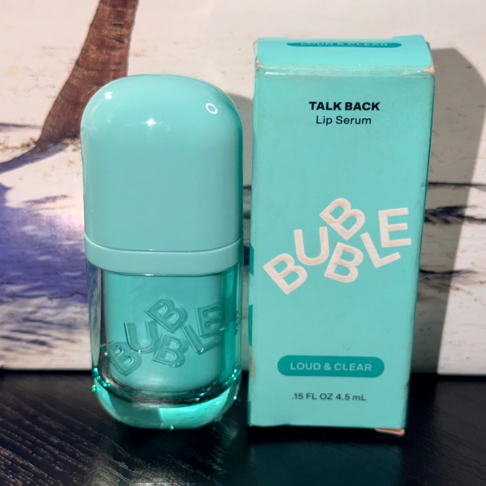 Bubble Skincare Talk Back Lip Serum Loud & Clear Glossy Finish 4.5mL NIB